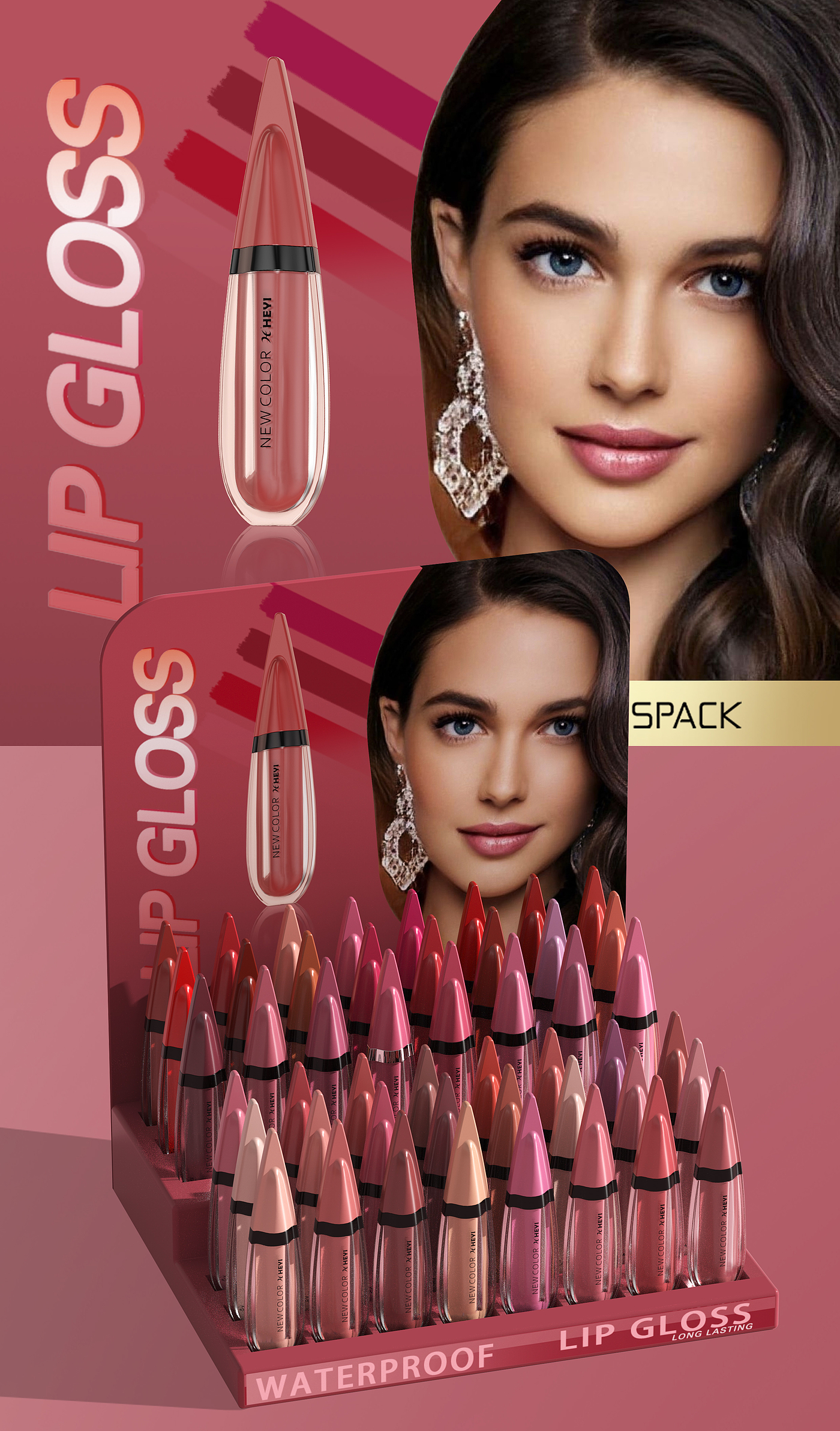Make-up，Beauty makeup，Render，design sketch，proposal，