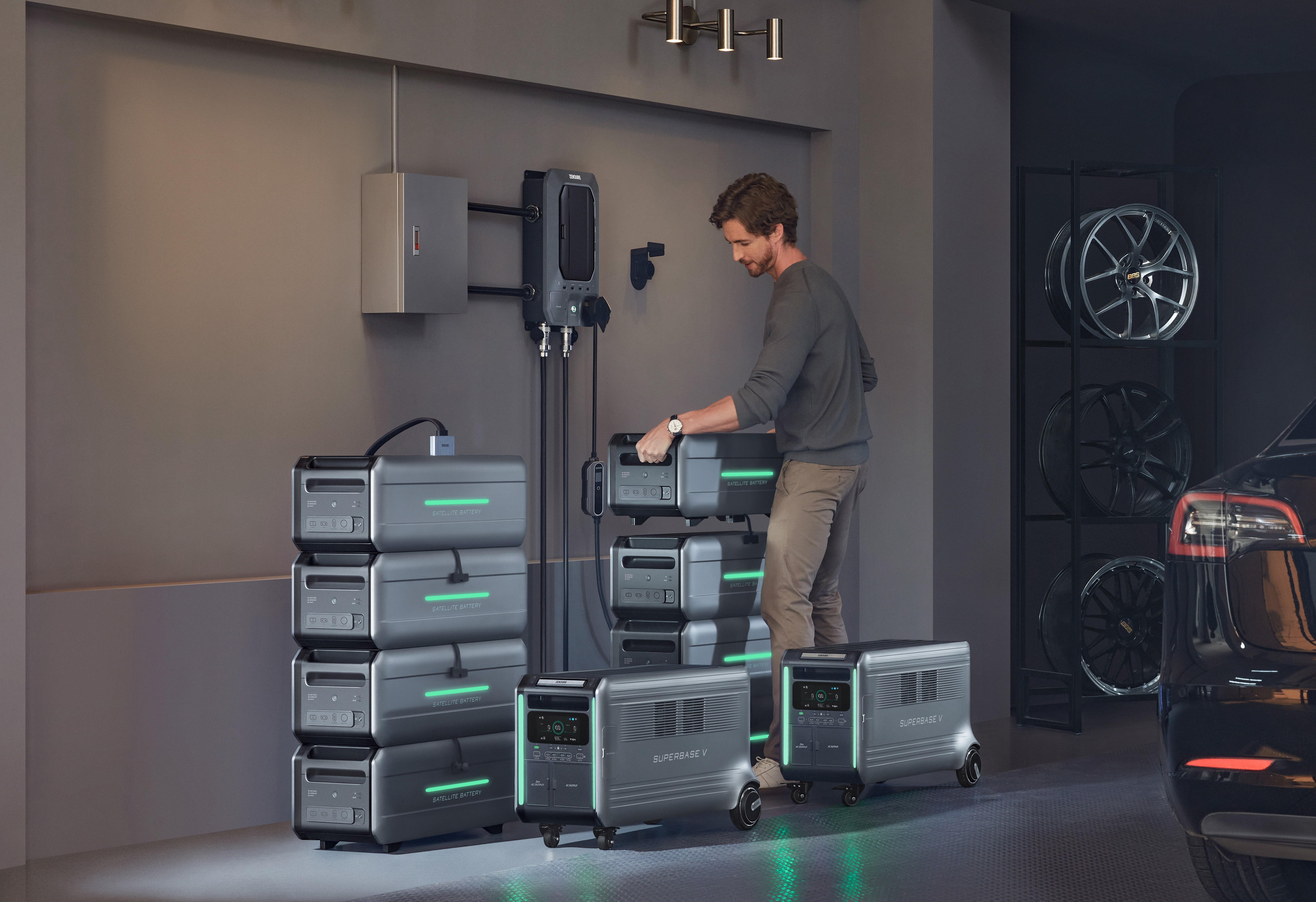 Energy storage，science and technology，superposition，Hidden tie rod，PI serialization design，Home storage，equipment，modularization，