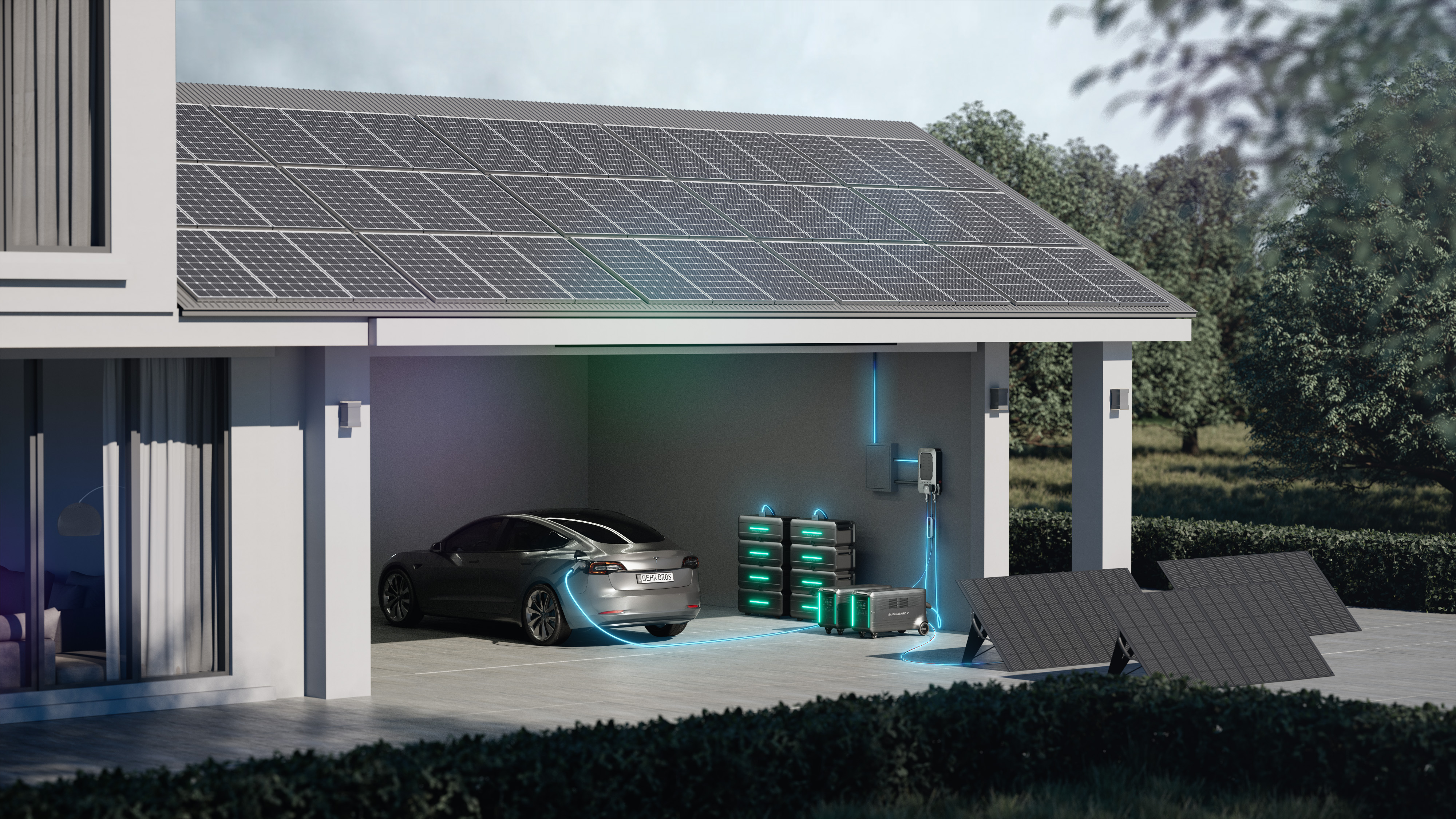 Energy storage，science and technology，superposition，Hidden tie rod，PI serialization design，Home storage，equipment，modularization，