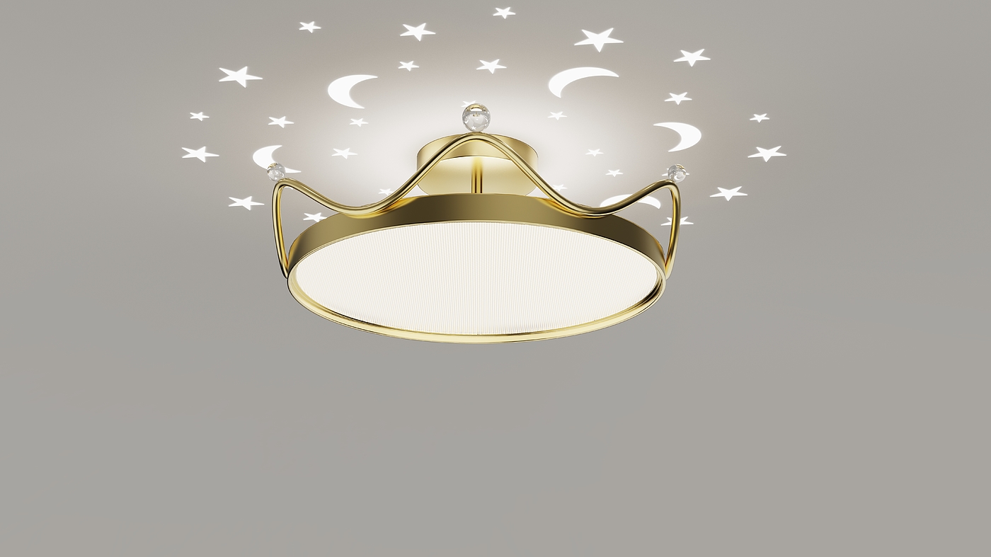 Princess ceiling lamp，Lighting，Children's room，Desk lamp，