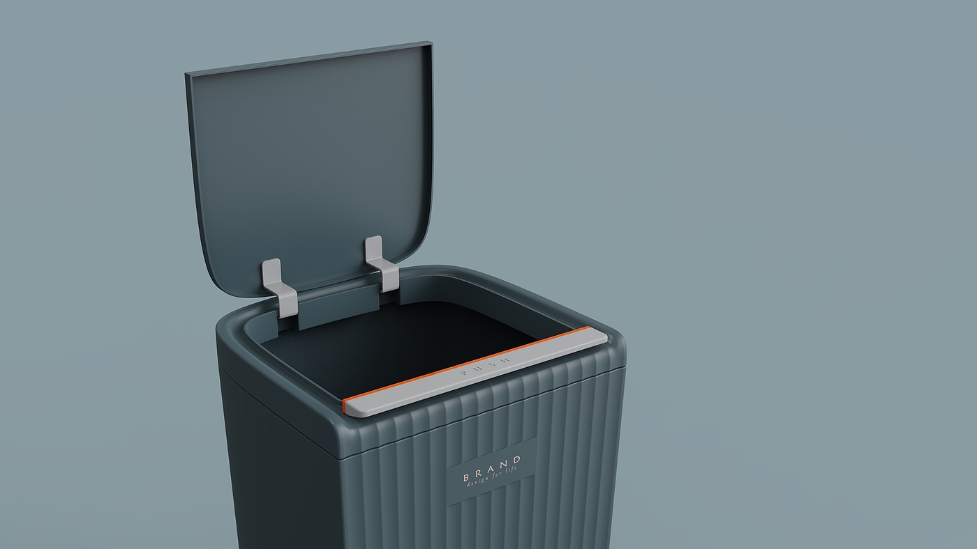 trash can，intelligence，industrial design，