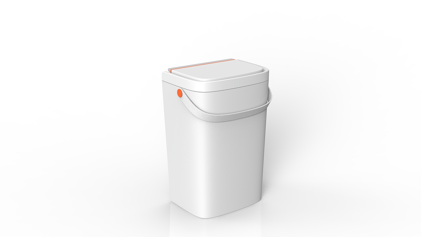 trash can，intelligence，industrial design，