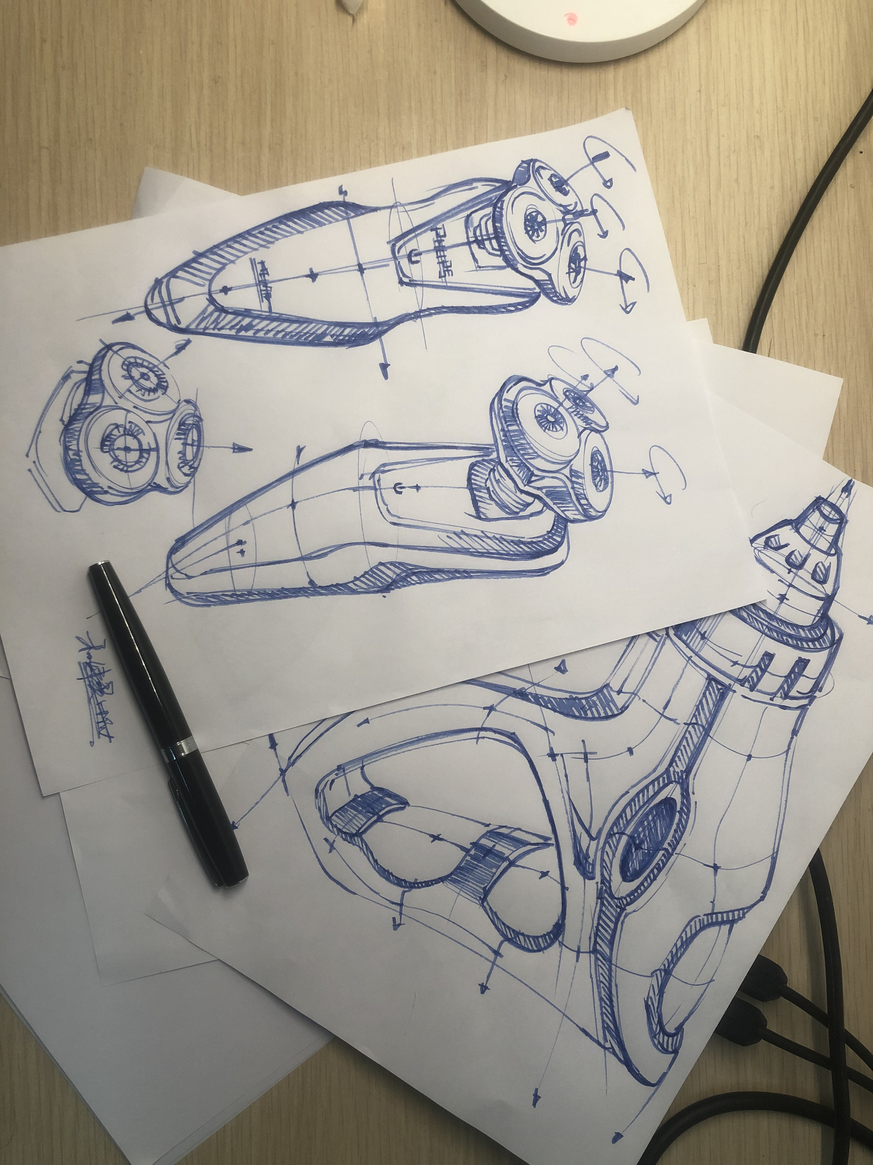 Hand drawn，industrial design，Pen drawing，