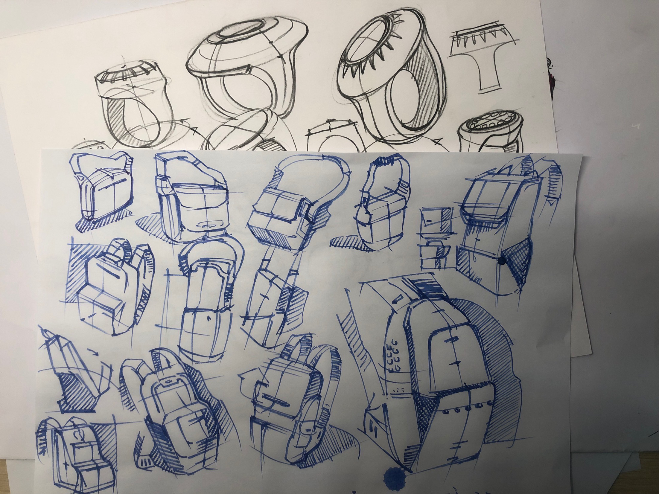 Hand drawn，industrial design，Pen drawing，