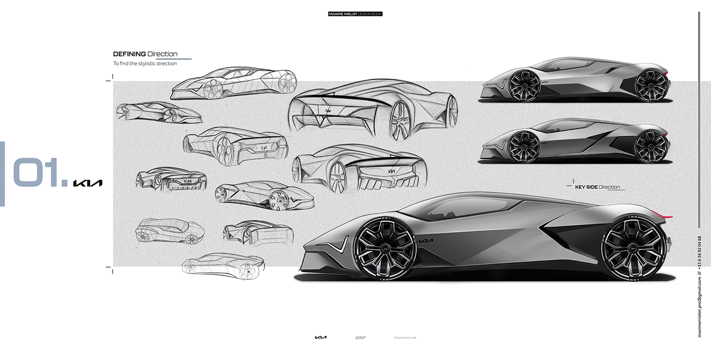 automobile，vehicle，Hand drawn，sketch，sample reels，Automobile design，