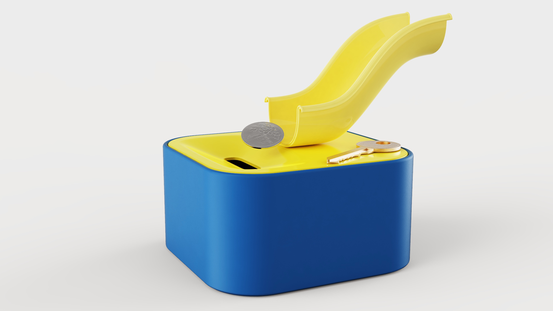 Storage cans, creative products, children's fun products, slide design，