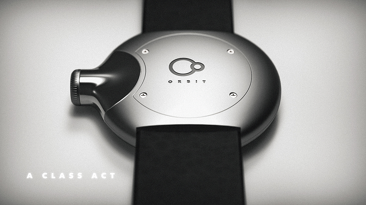 ORBIT Watch，Wrist watch，black，product design，