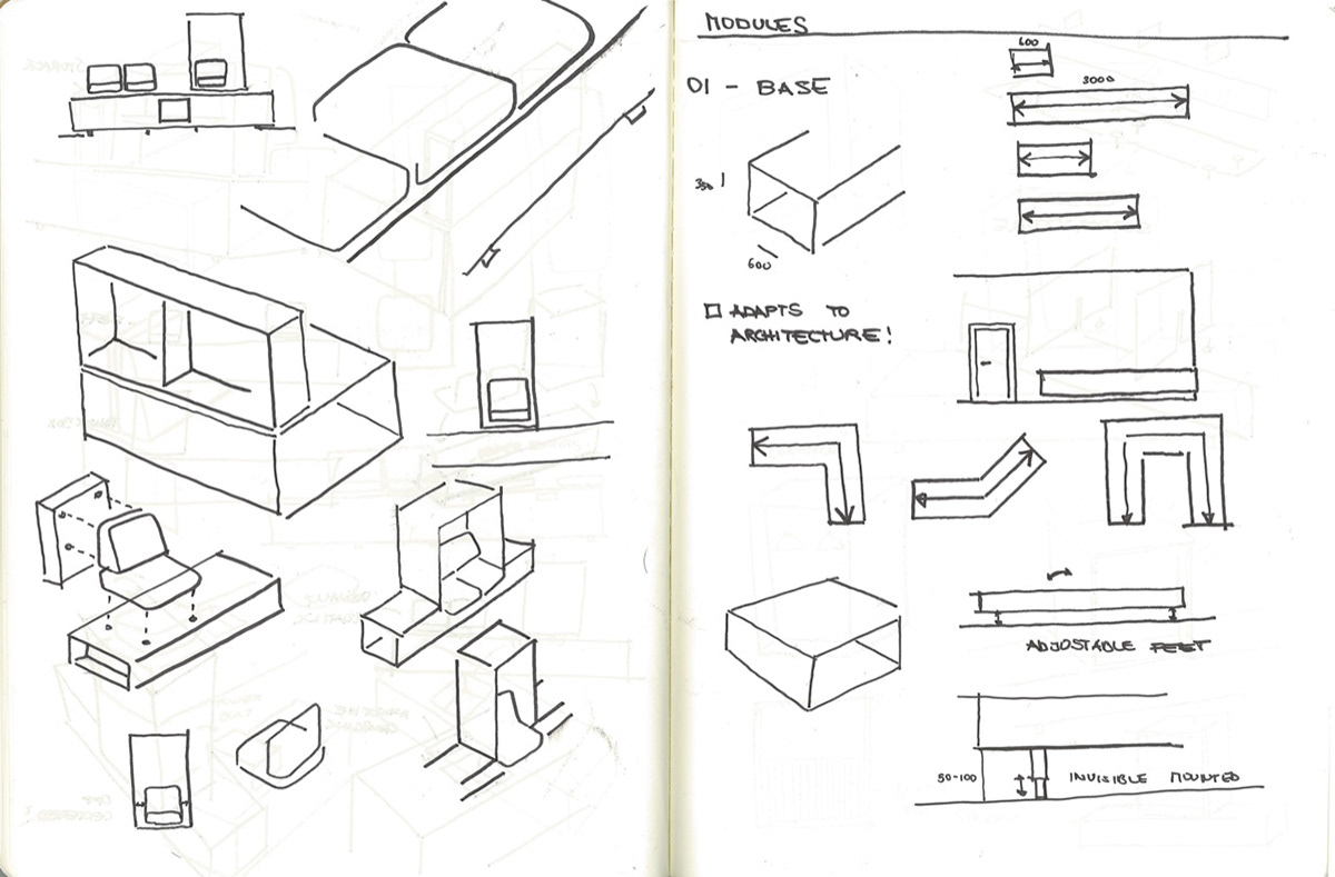Blok，furniture，modularization，originality，