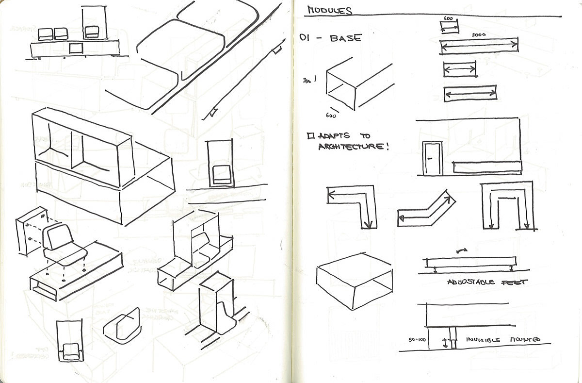 Blok，家具，模块化，创意，