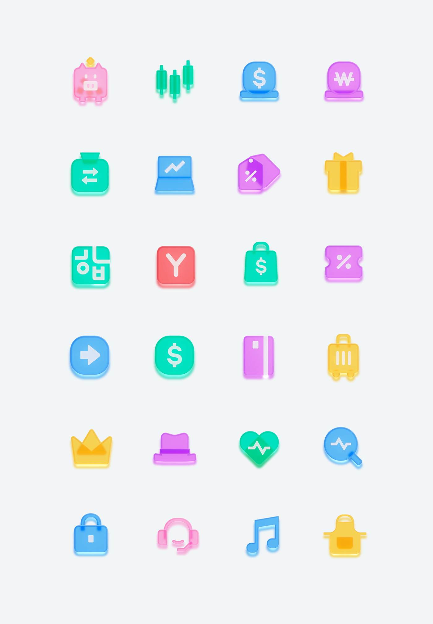 Icon，Bank icon，bank，fresh，app，Icon design，3d，