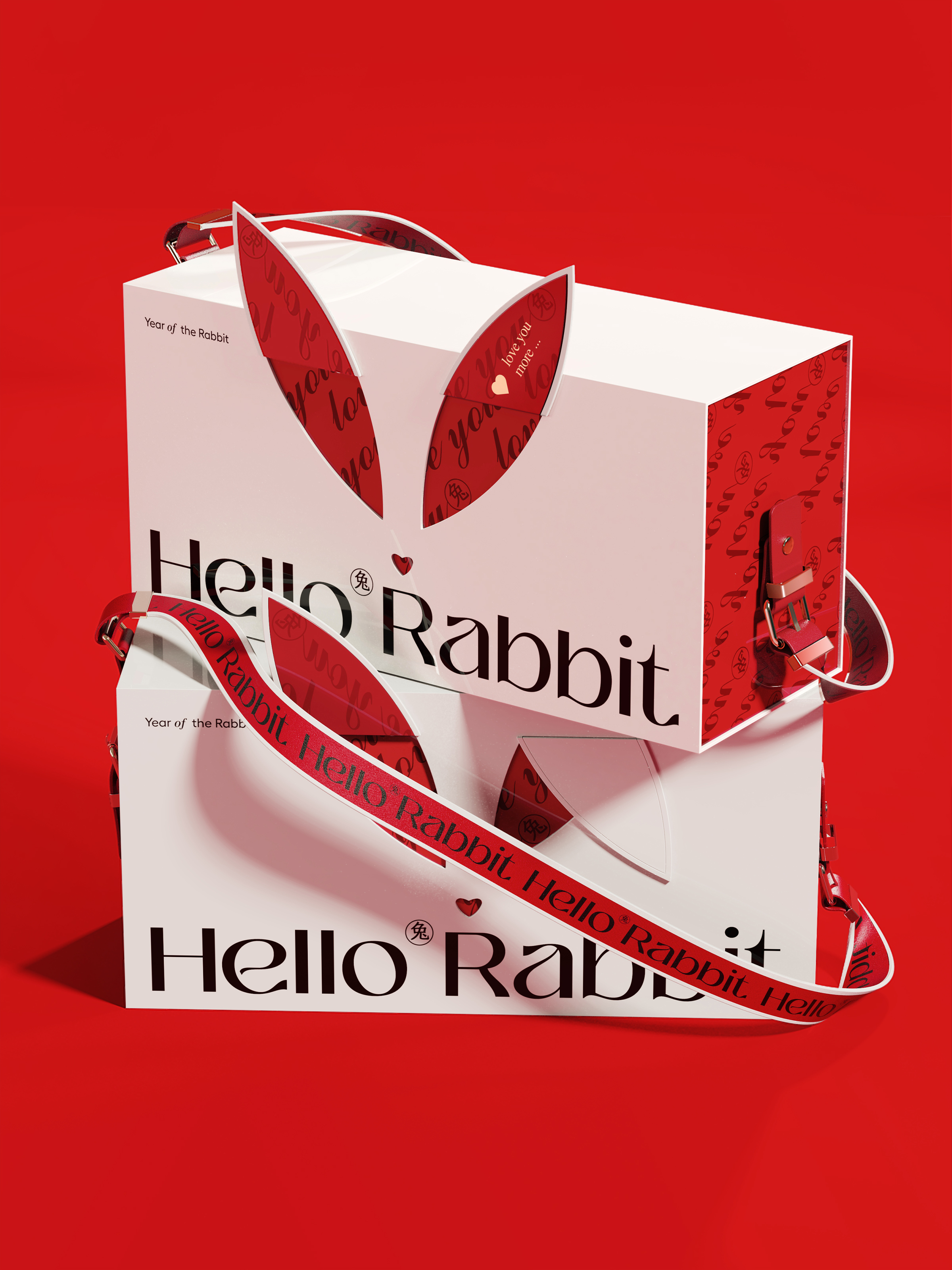 Rabbit gift box，New Year gift box，rabbit，Rabbit IP，Gift box design，2023，New Year's Packaging，Year of Rabbit Design，