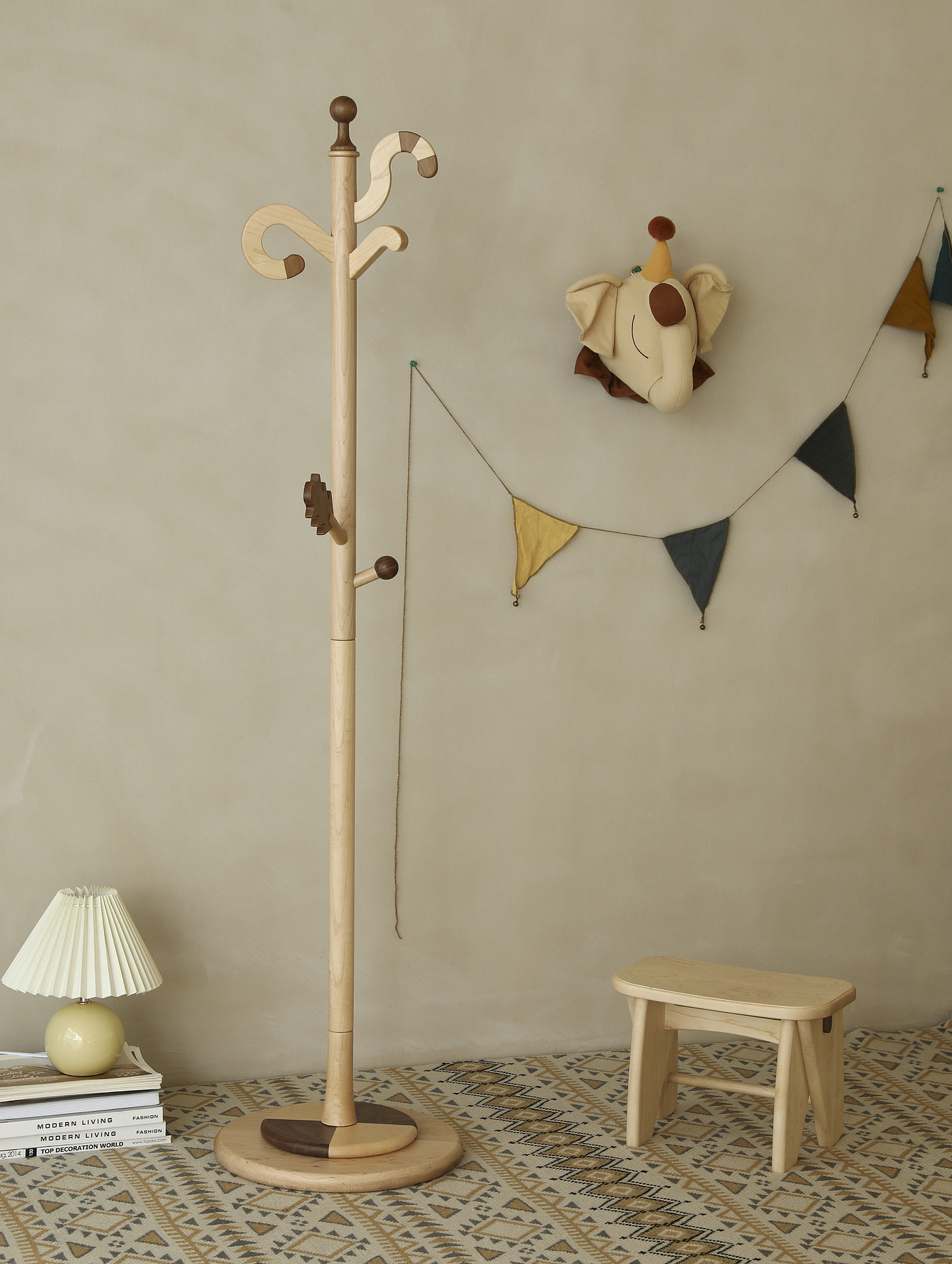 Children's furniture，furniture design ，Original design，coat hanger，