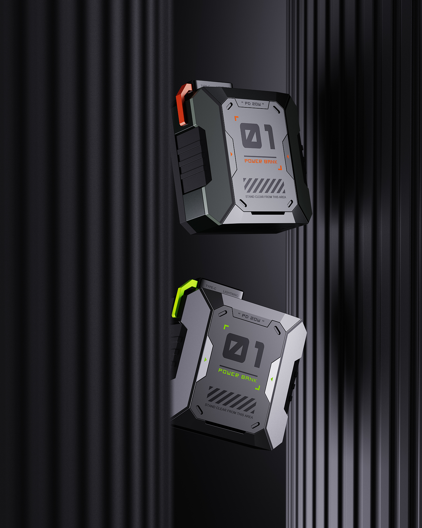Magnetic charging treasure，3c，Thought design，Cool tide，