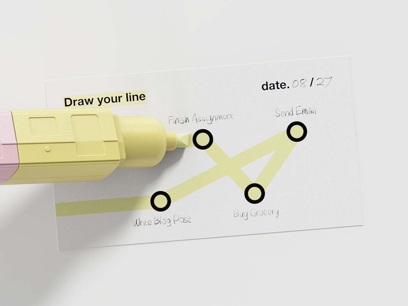 Fluorescent pen，metro，Stationery，