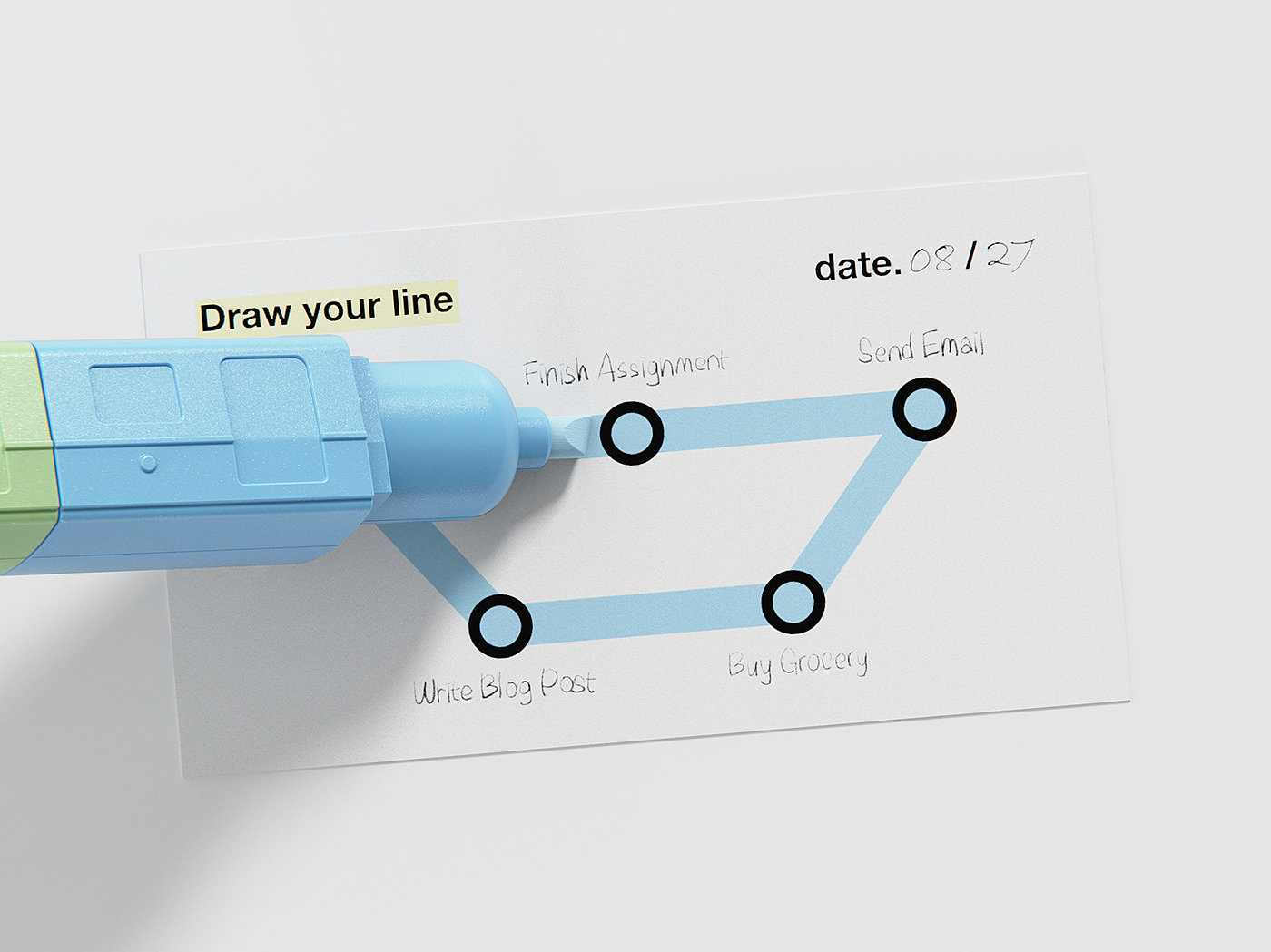 Fluorescent pen，metro，Stationery，