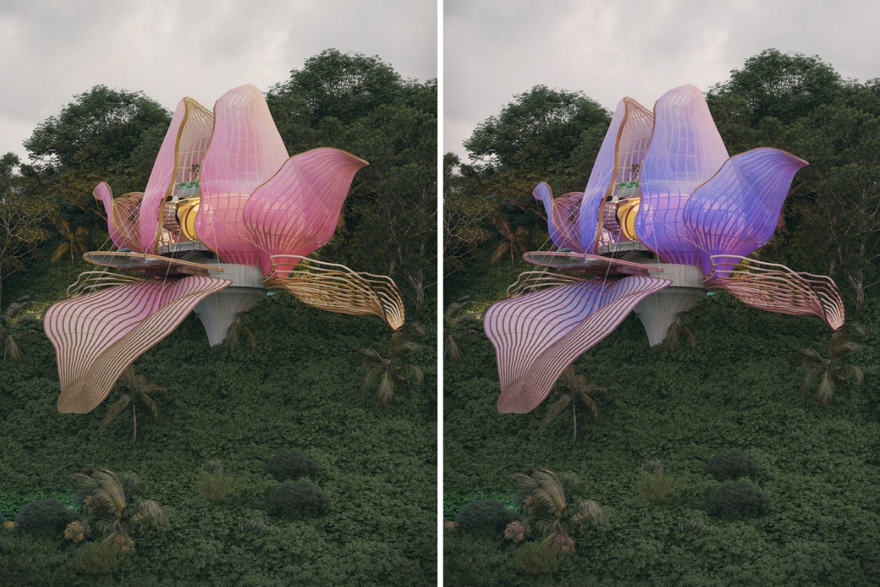 Orchid building，Creative design，villa，