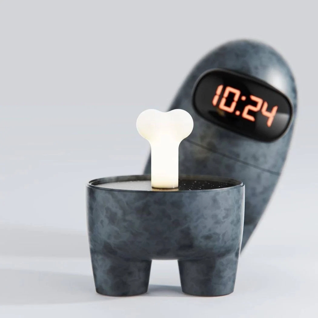 Night light，Digital clock，Creative ornaments，Concept product，
