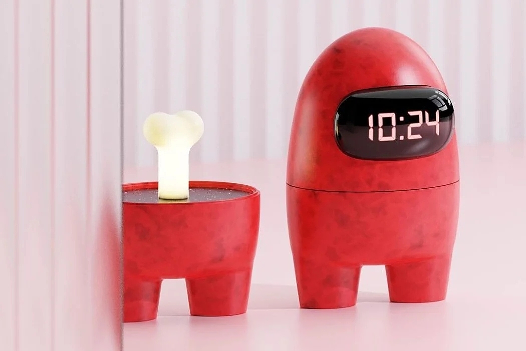 Night light，Digital clock，Creative ornaments，Concept product，