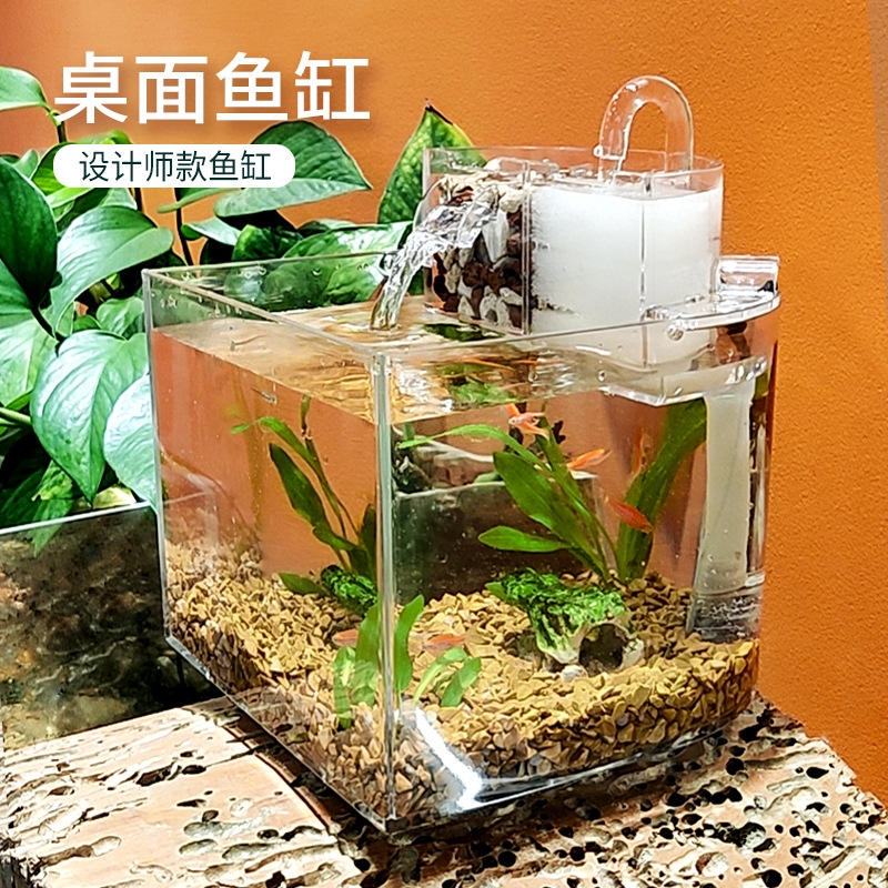originality，Desktop fish tank，Water cycle，No water change，