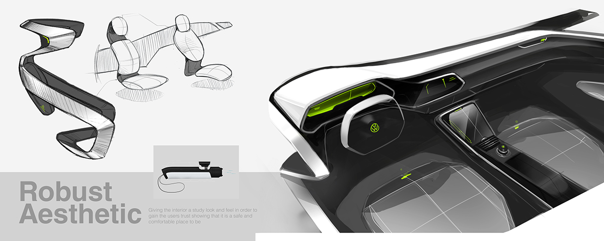public，Automobile design，sketch，vw，