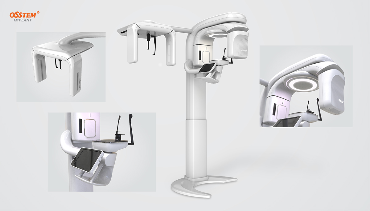 osstem，Dental desk，white，product design，