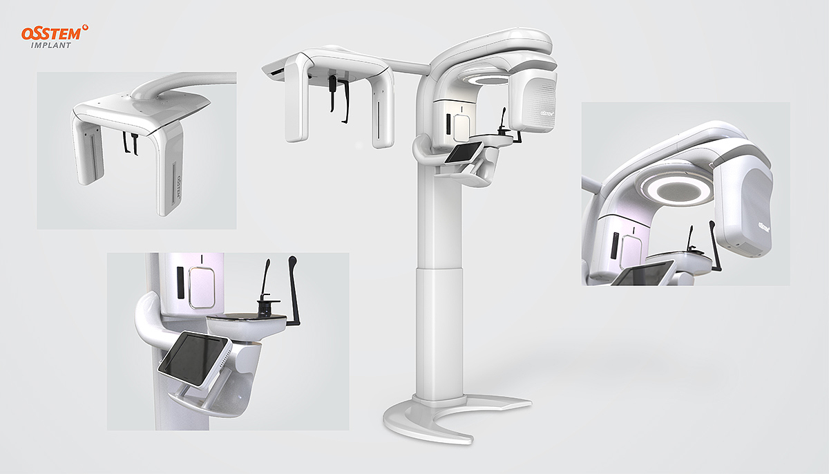 osstem，Dental desk，white，product design，