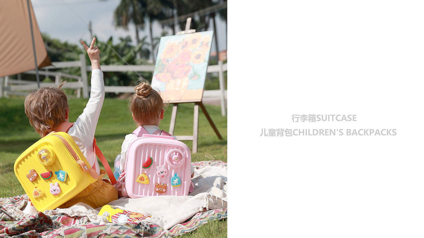 Children's Backpack，EVA，Removable badge，IP，trunk，