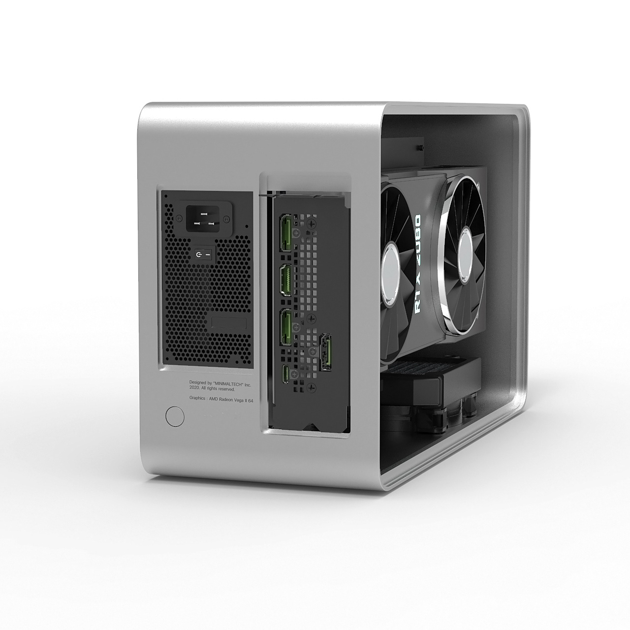 Graphics card，computer，industrial design，product design，Minimalist，External video card dock，