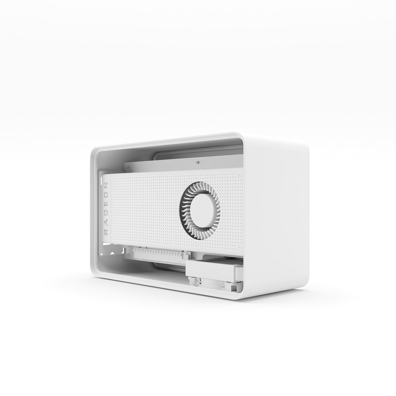 Graphics card，computer，industrial design，product design，Minimalist，External video card dock，