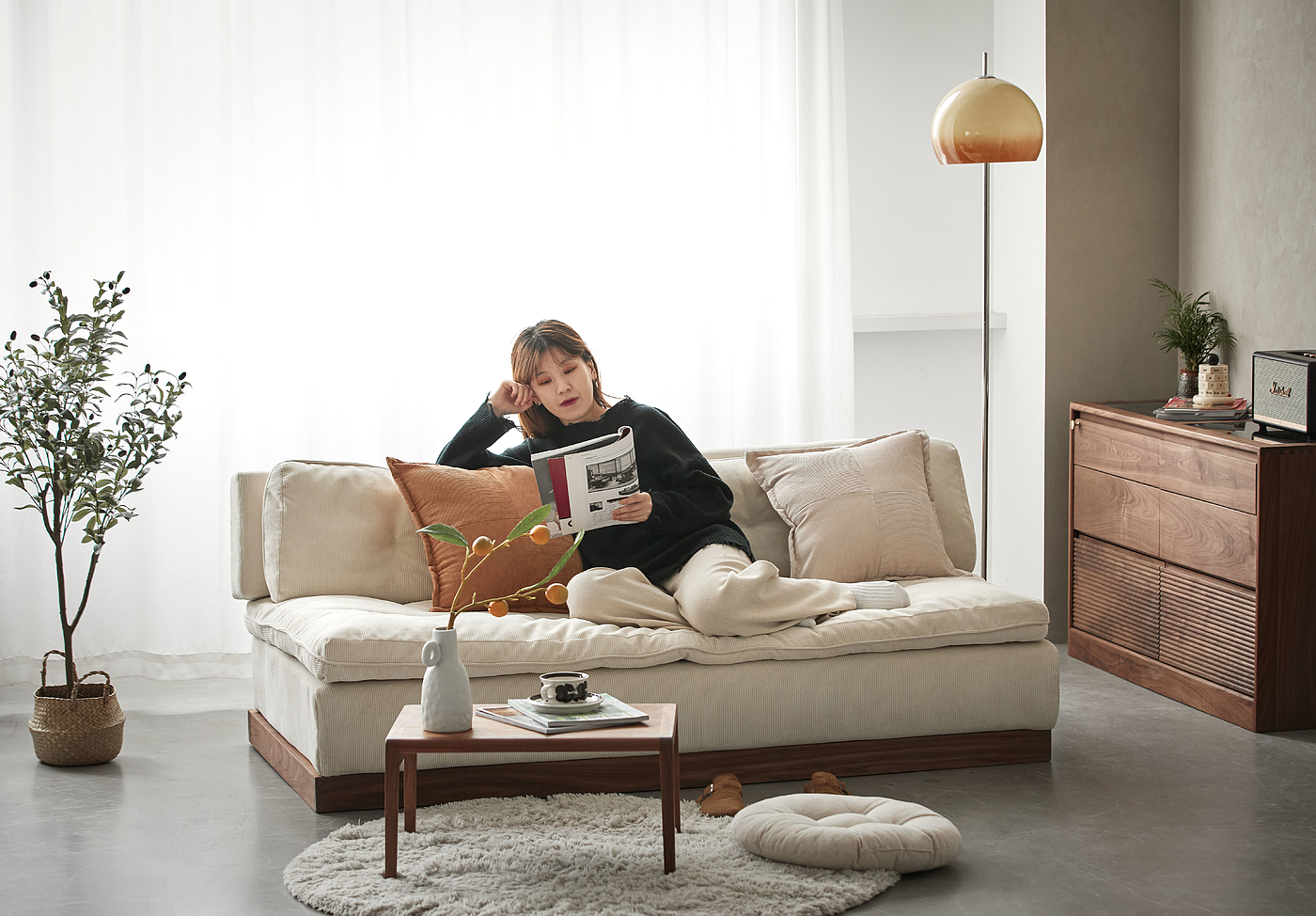 sofa，Black walnut furniture，