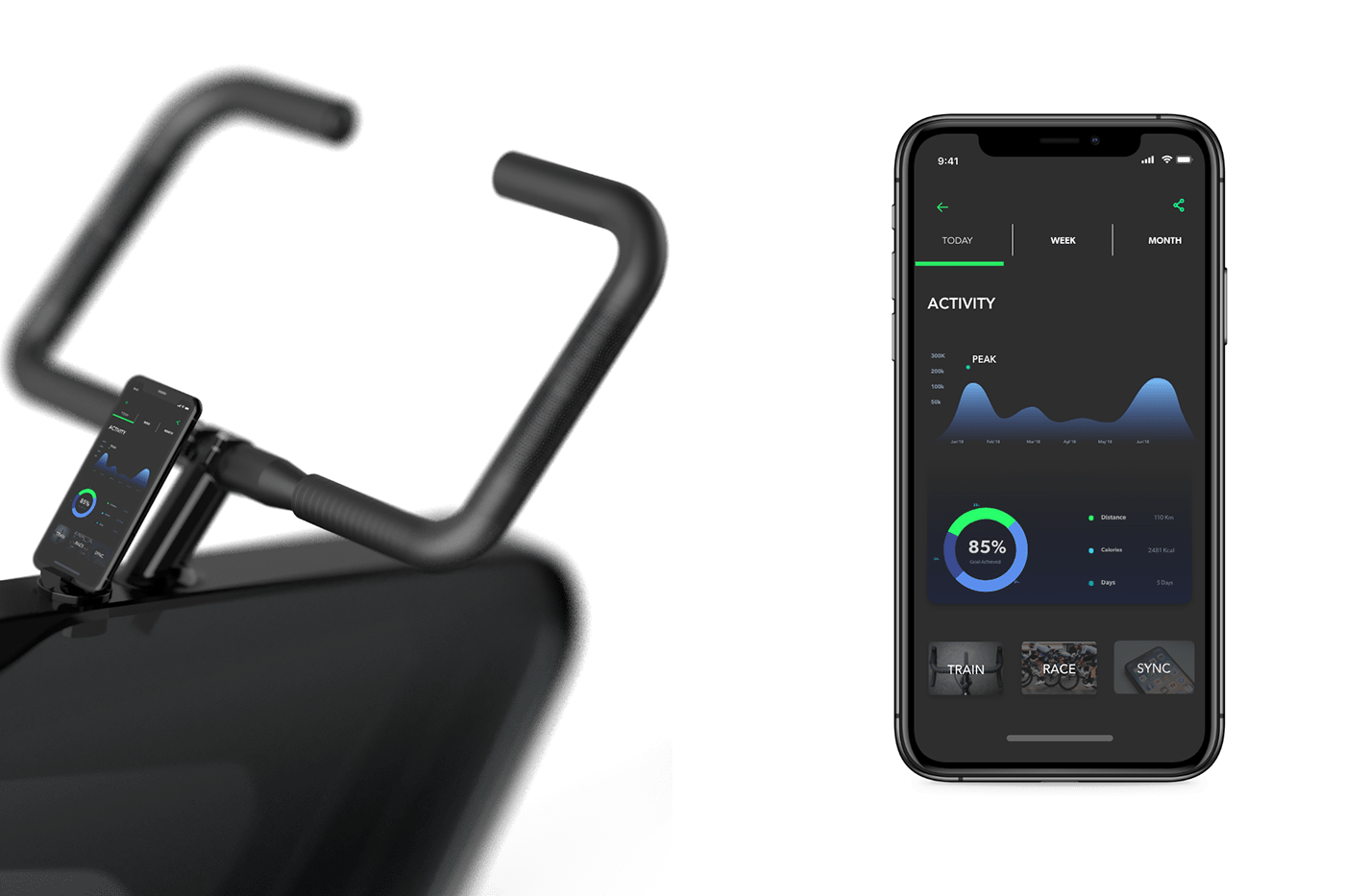 intelligence，motion，product design，Treadmill，Appearance design，