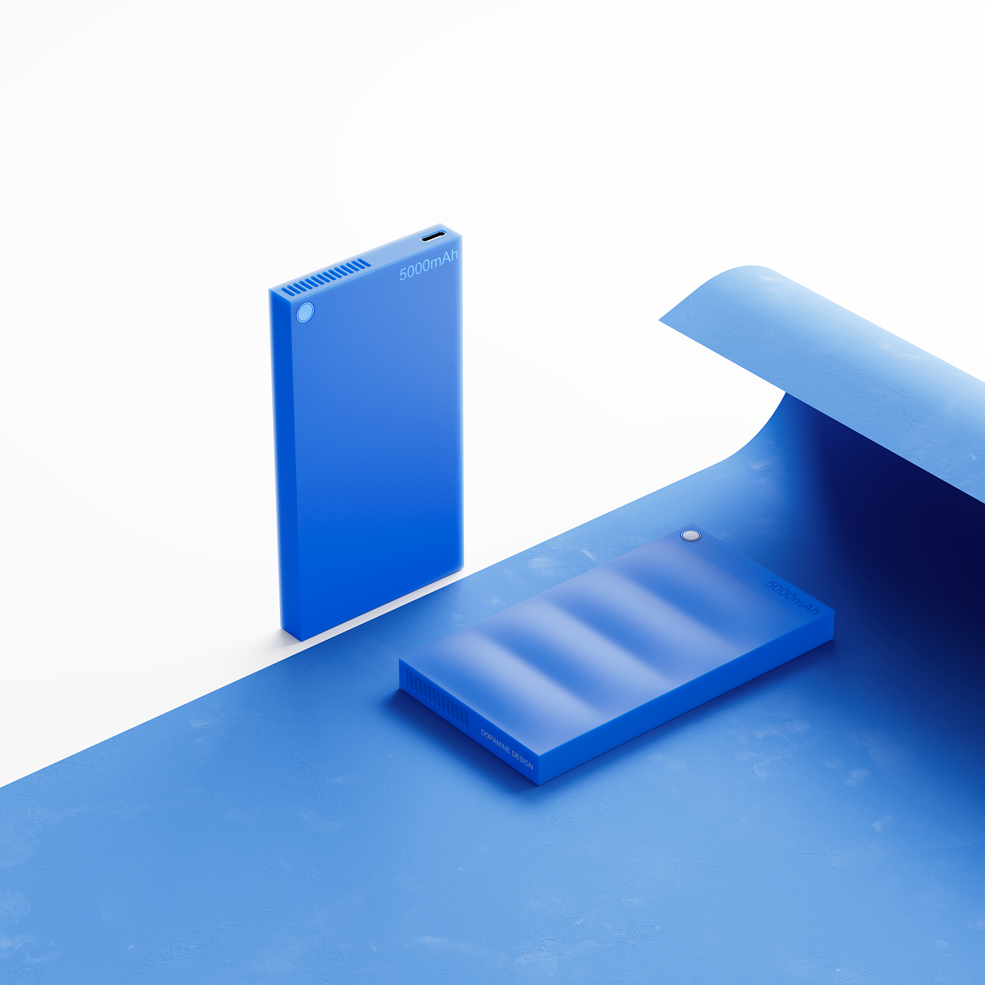 industrial design，product design，Mobile power design，portable battery，Dopamine design，Technology products，Blue products，