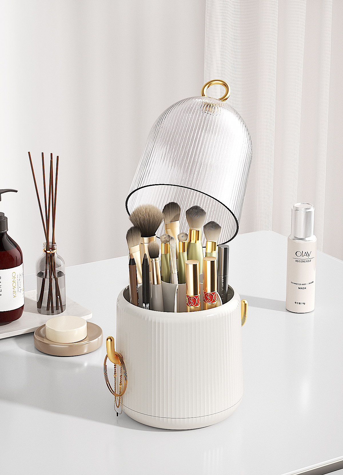 Cactus makeup pen holder，