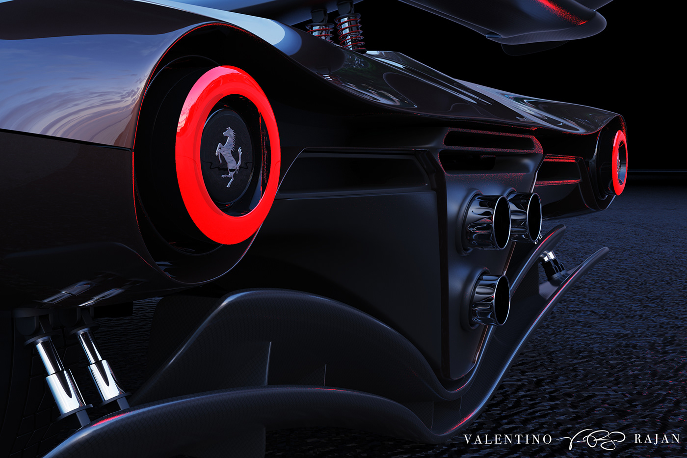 industrial design，Automobile design，automobile，Model，Ferrari，