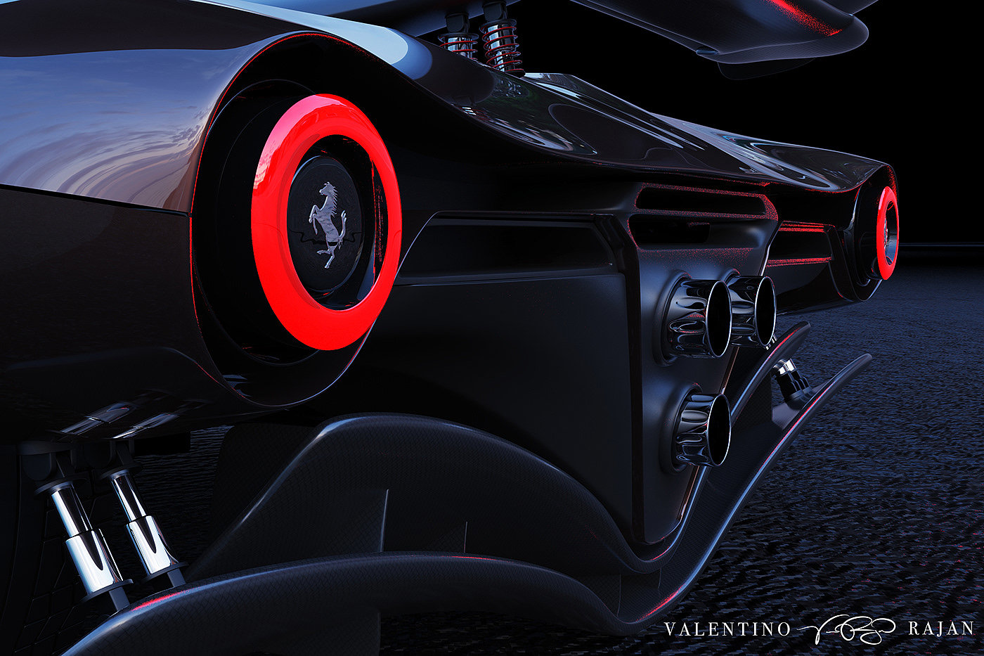 industrial design，Automobile design，automobile，Model，Ferrari，