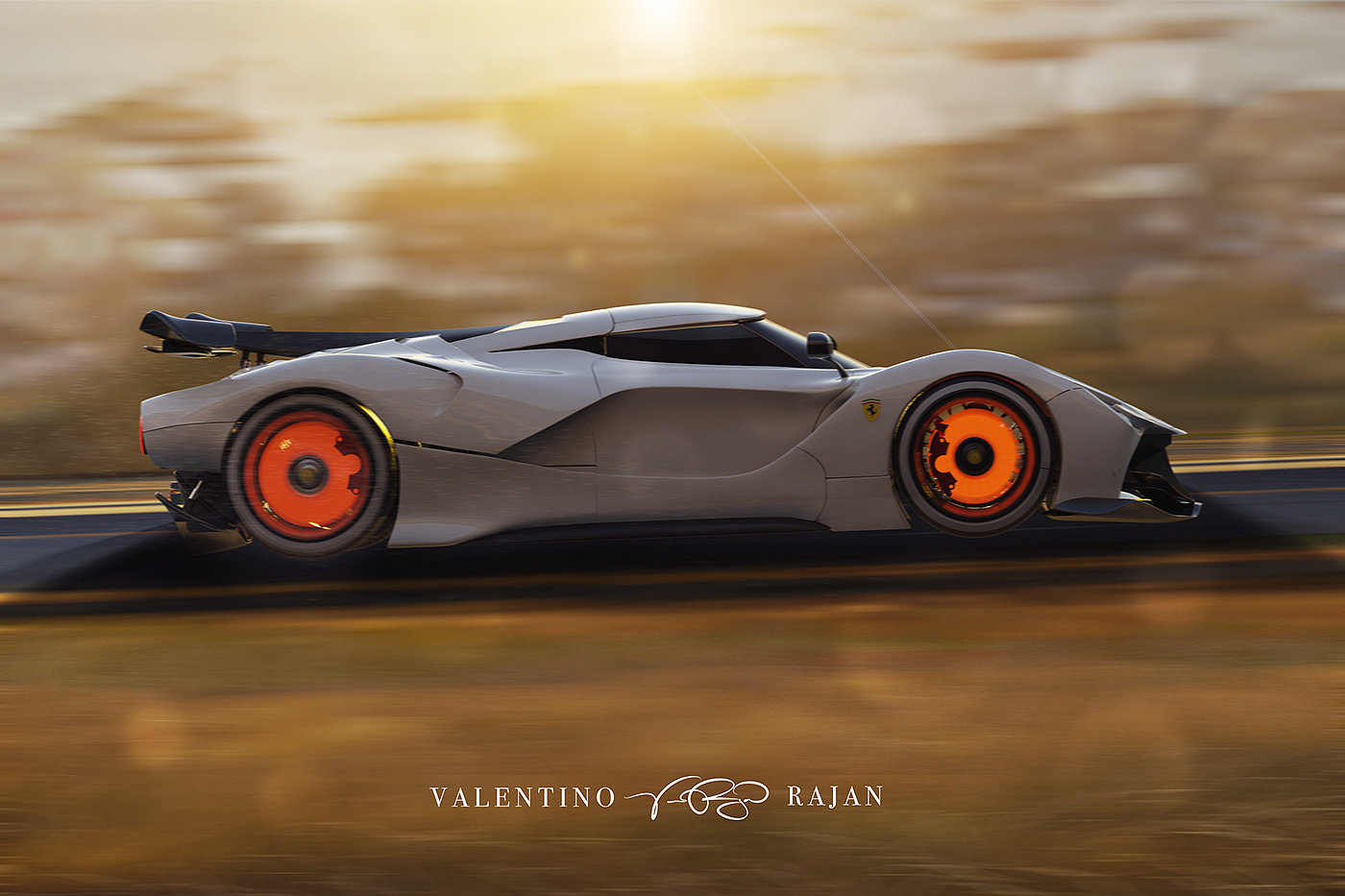 industrial design，Automobile design，automobile，Model，Ferrari，