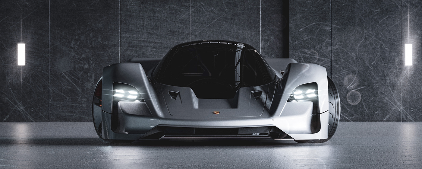 3D modeling，Porsche，conceptual design，