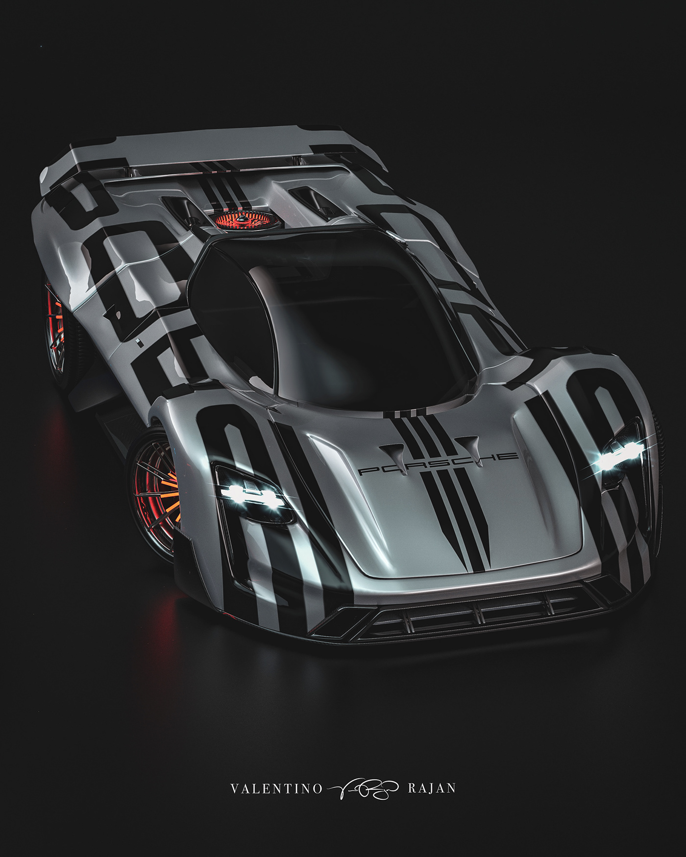 Porsche，3d，conceptual design，