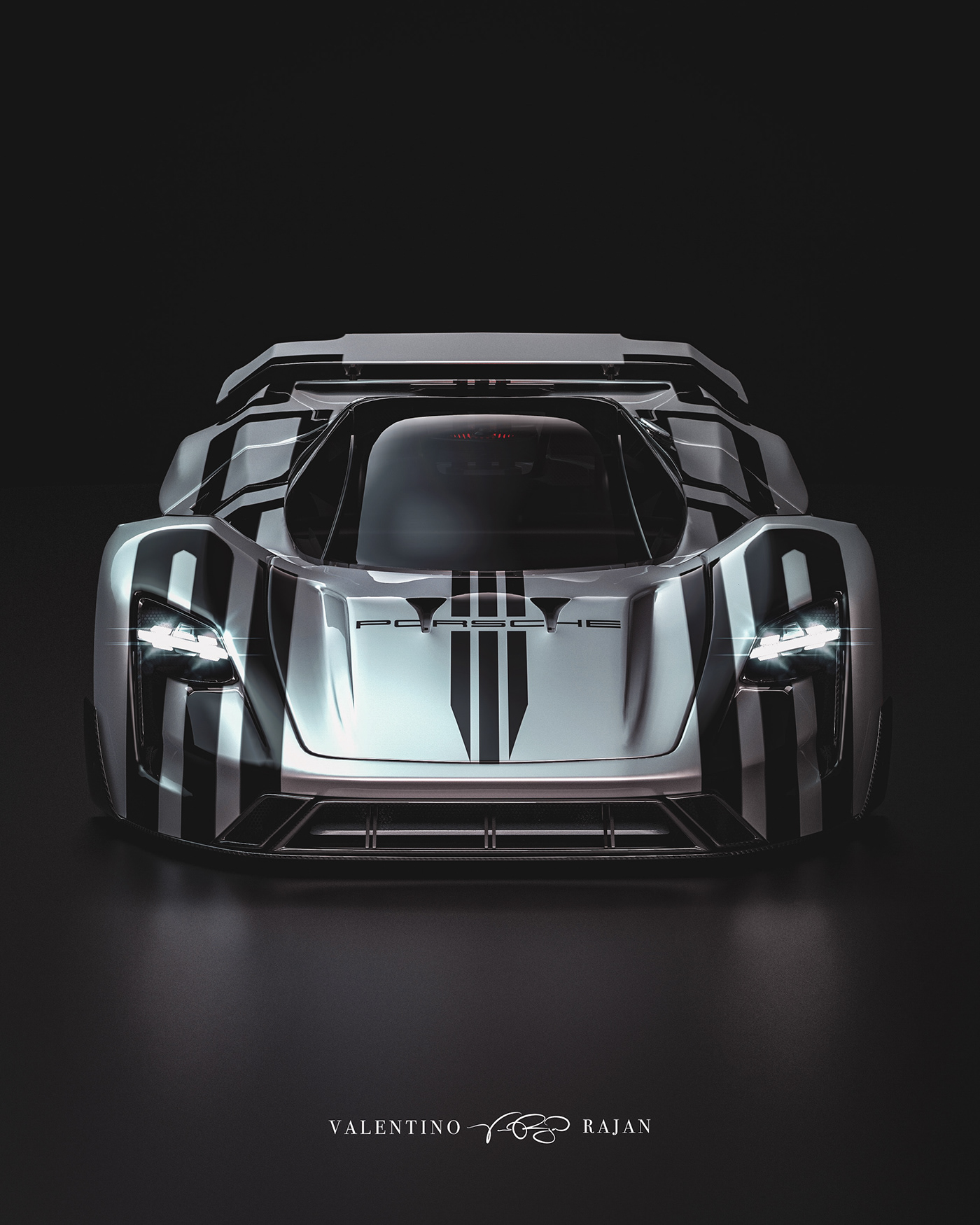 Porsche，3d，conceptual design，