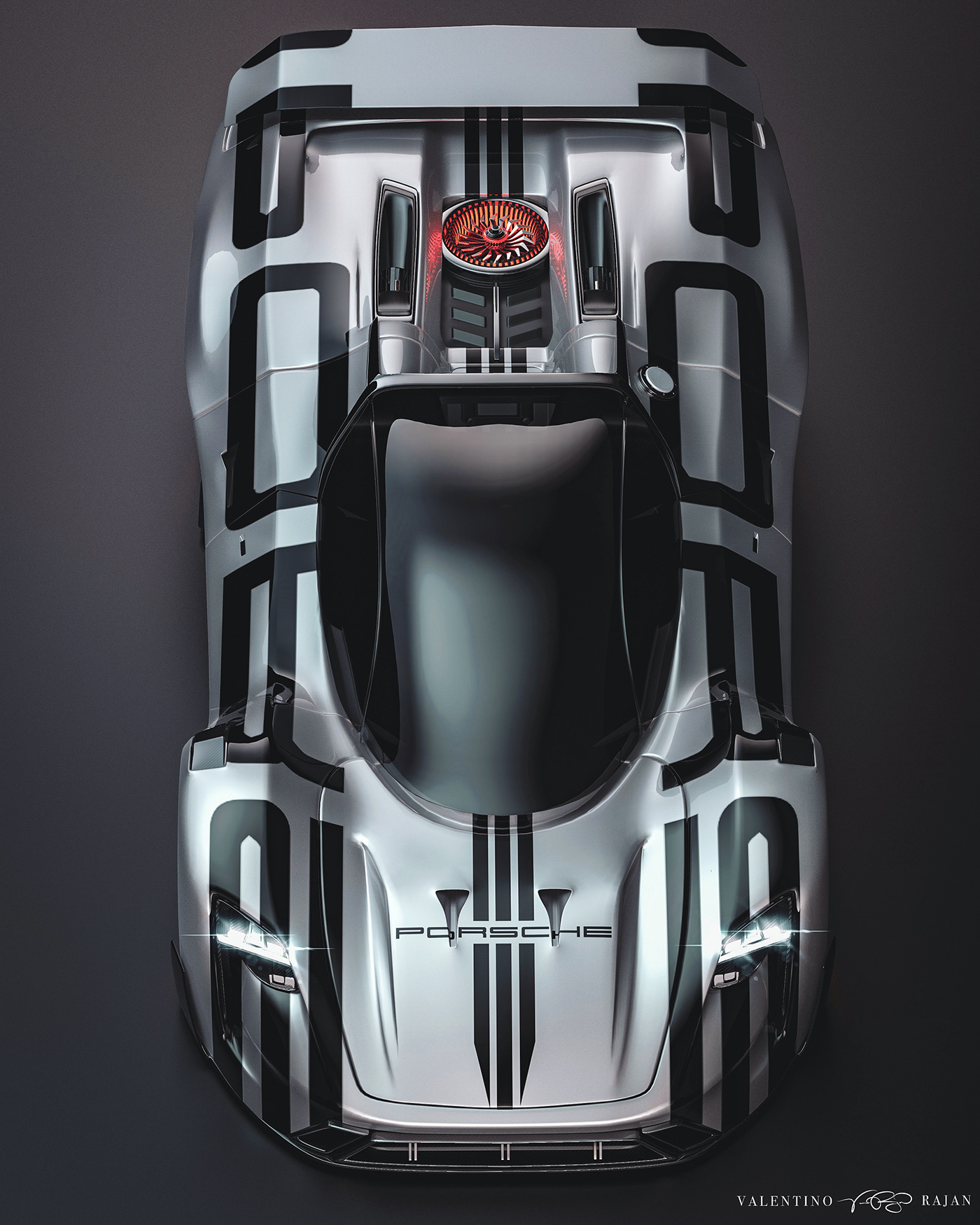Porsche，3d，conceptual design，