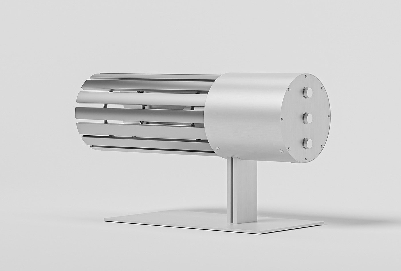 radiator，concept，steel，silver，