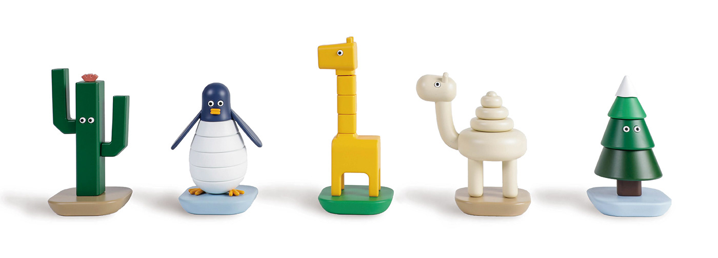 product design，Appearance design，Toy set，animal，