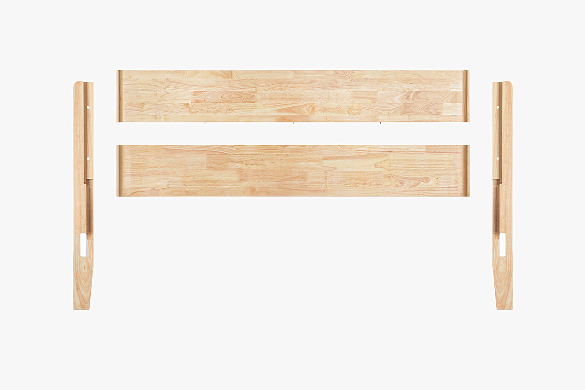 Bedside，Bed，wooden ，thuma，