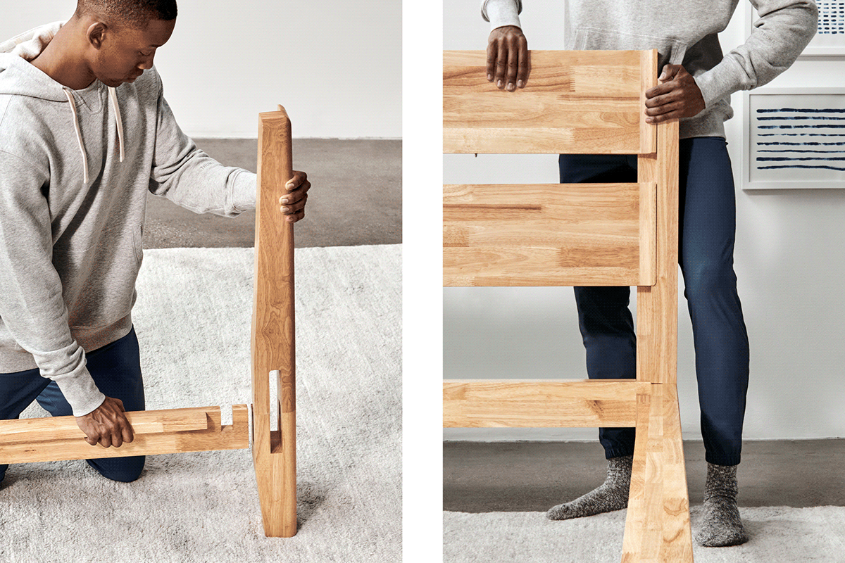 Bedside，Bed，wooden ，thuma，