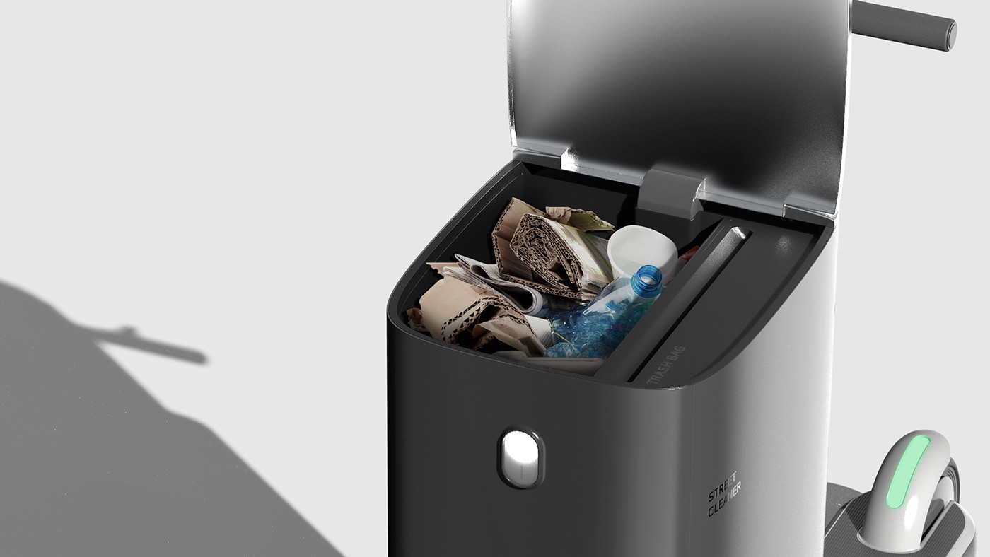 intelligence，sweeping machine，product design，Appearance design，delicate，science and technology，