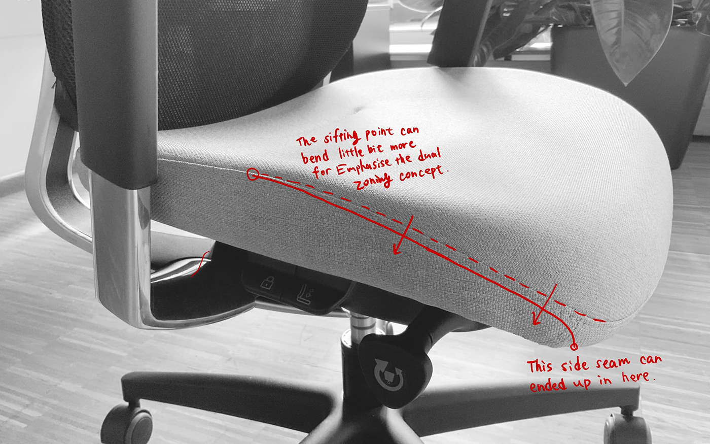 Office chair，chair，Giroflex 40，furniture design ，product design，