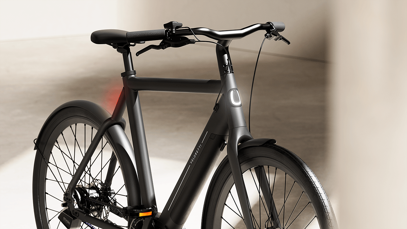 Veloretti，Electric bicycle，cgi，Bicycle，3d，