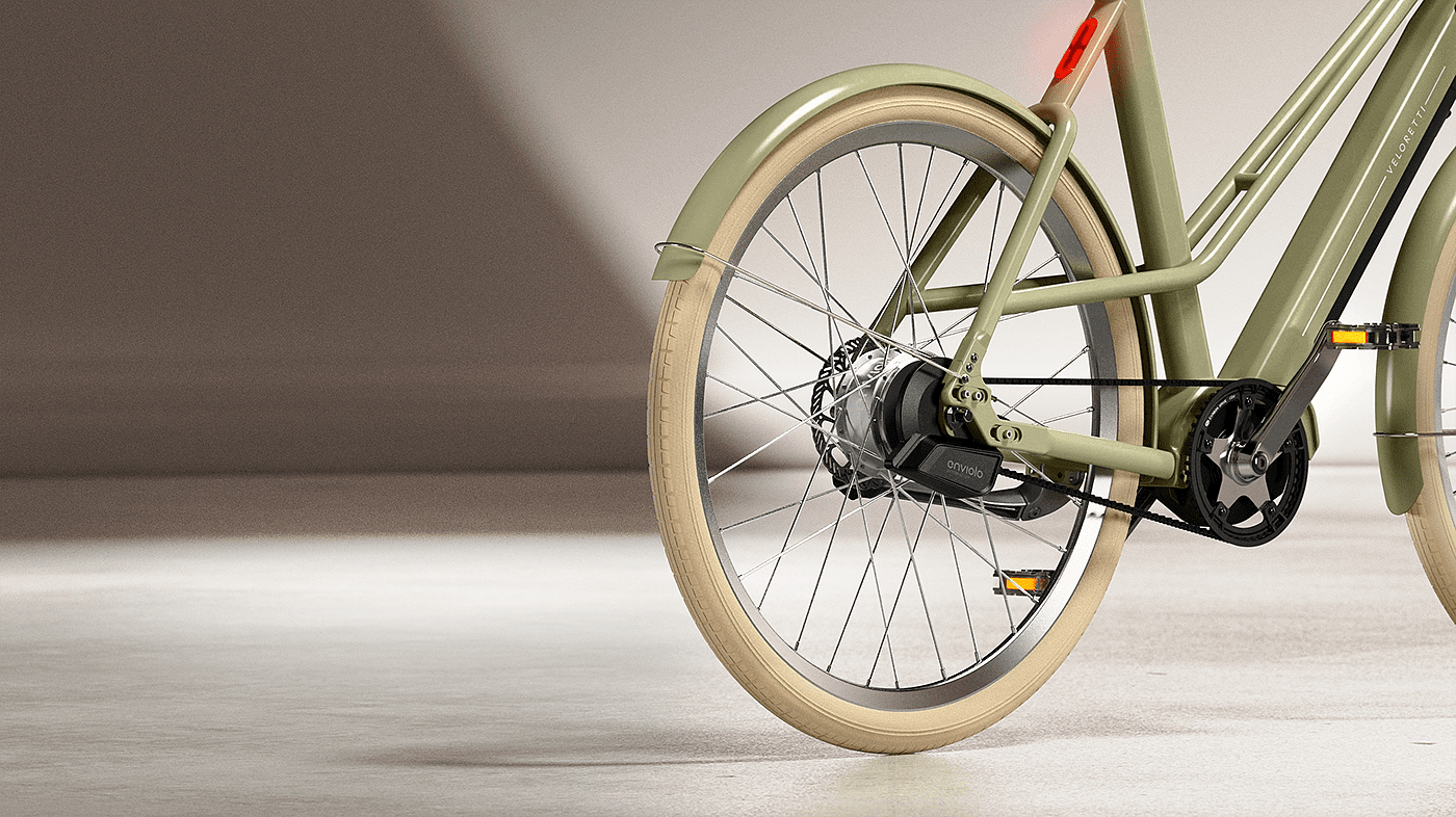 Veloretti，电动自行车，cgi，自行车，3d，