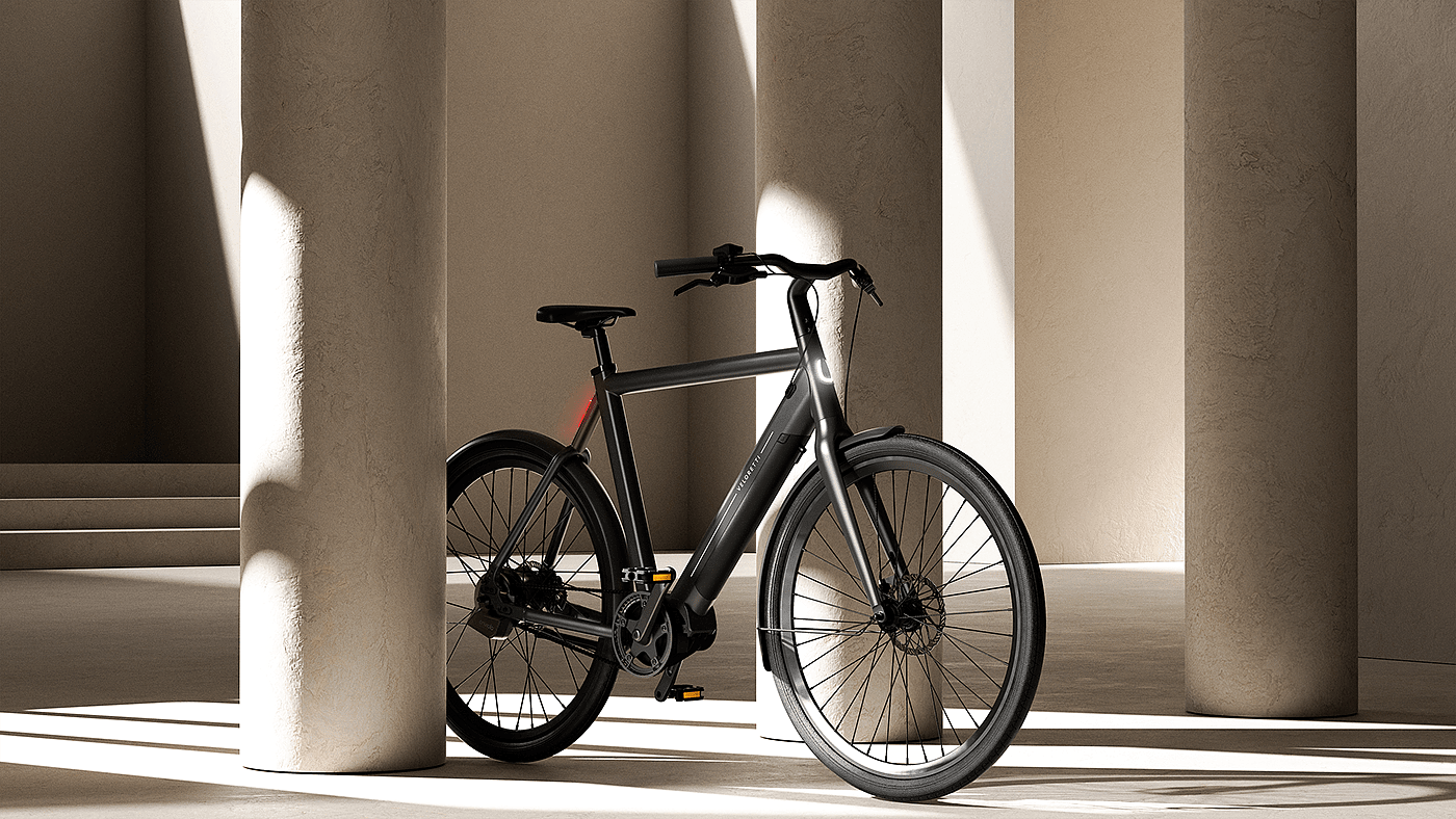 Veloretti，电动自行车，cgi，自行车，3d，