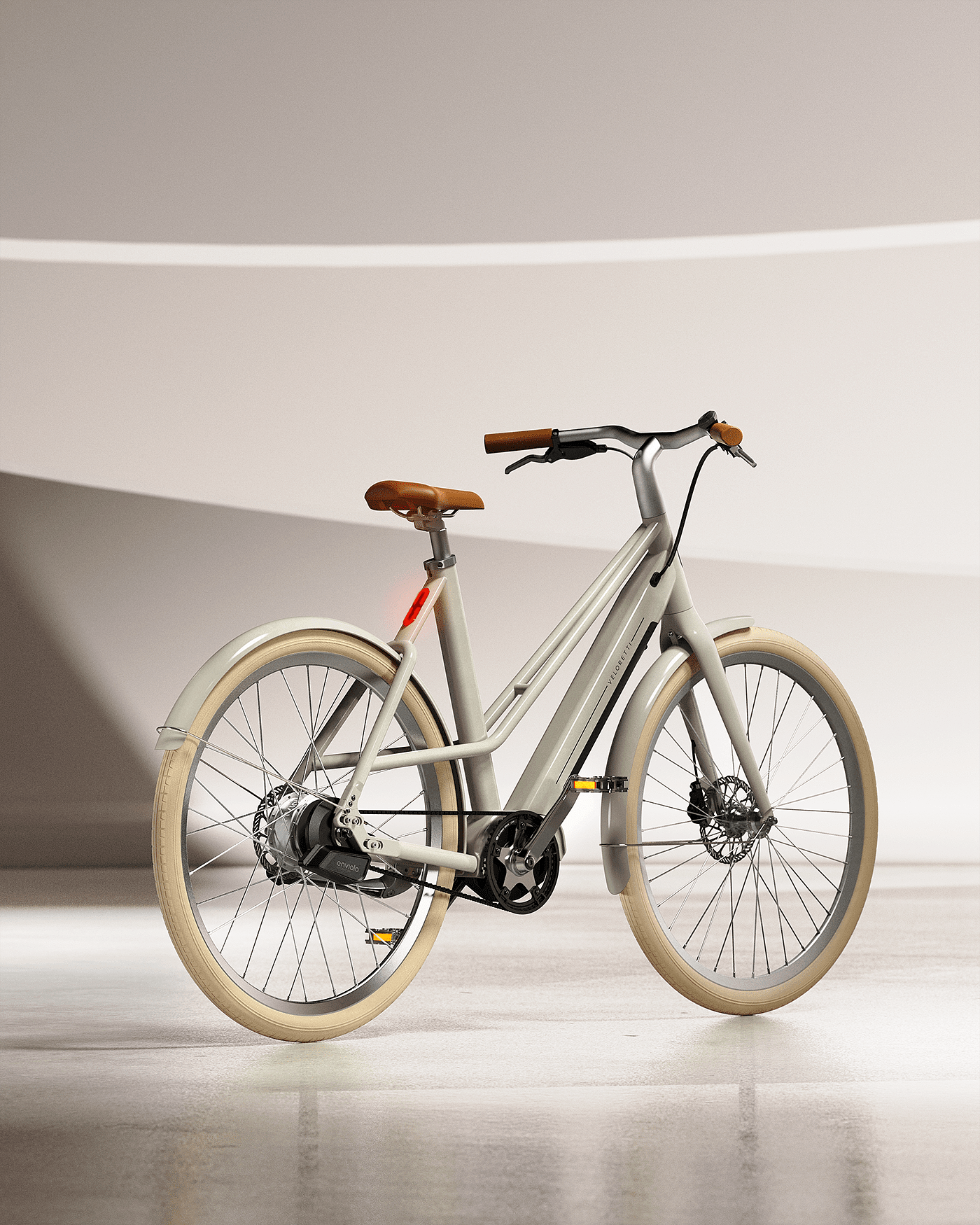 Veloretti，电动自行车，cgi，自行车，3d，